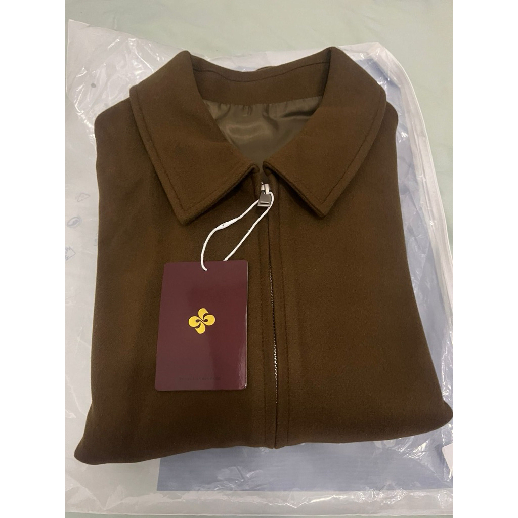 SGNR Wool Fiber Jacket Brown