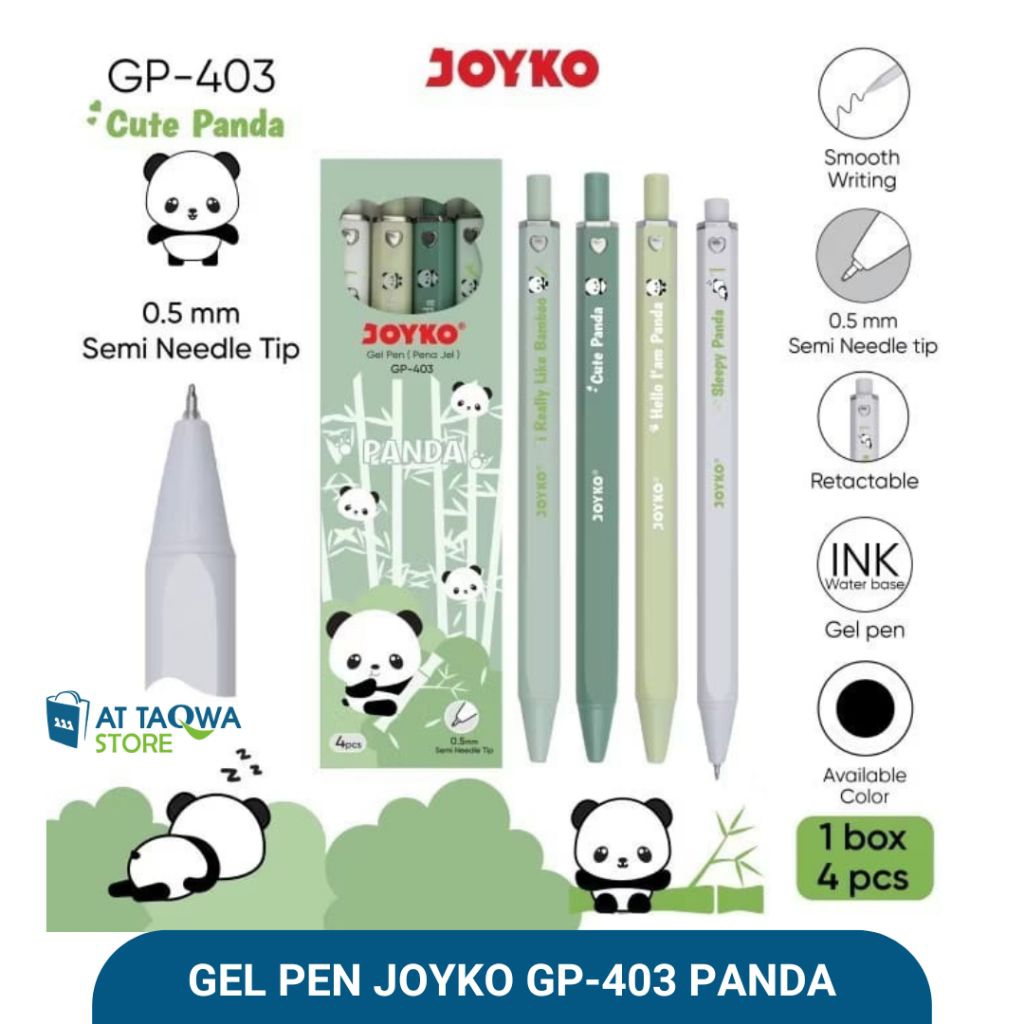 

Gel Pen Pulpen Pena Joyko GP-403 Panda 0.5 mm