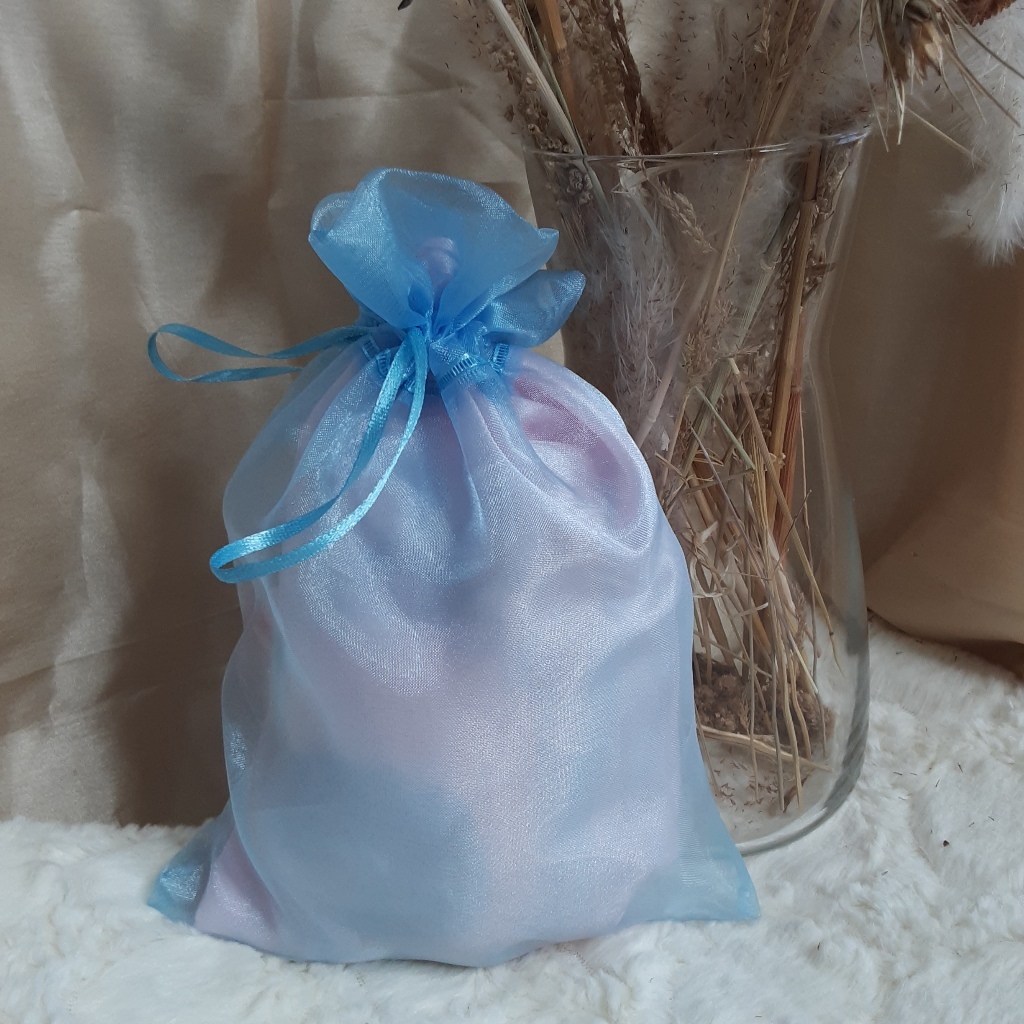 

[PER-24 PCS] KANTONG SERUT ORGANZA - bag parcel souvenir drawstring sarung silk goodie bag tempat aksesoris