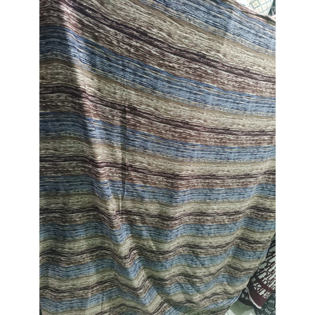 Bahan kain katun rayon viscose premium motif abstrak motif etnik terbaru motif abstrak salur viral b