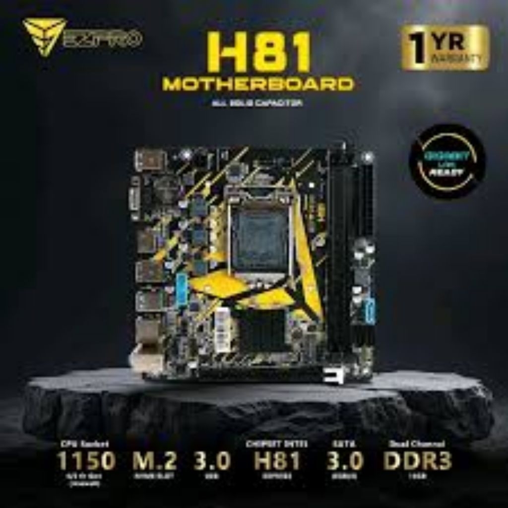 MAINBOARD MOBO NVME H81 LGA1150 MOTHERBOARD