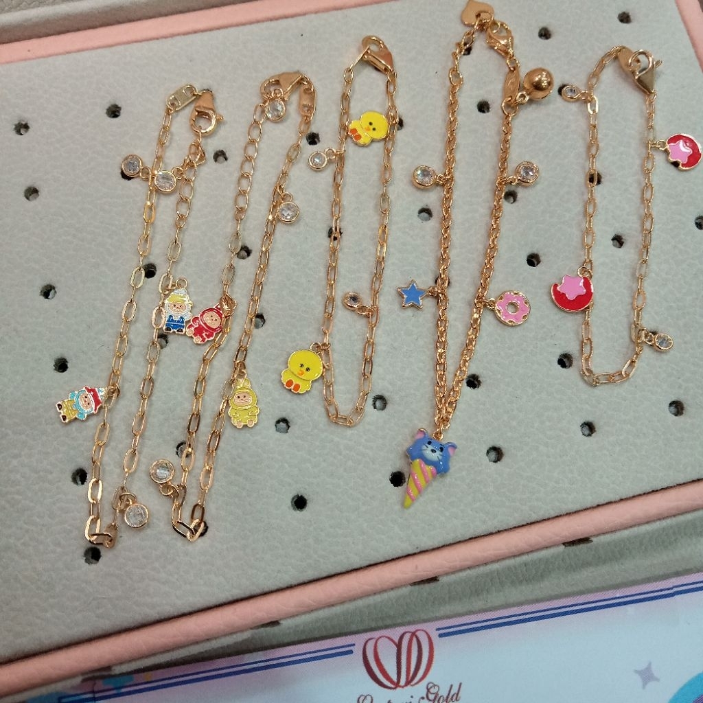 gelang emas anak karakter 6k