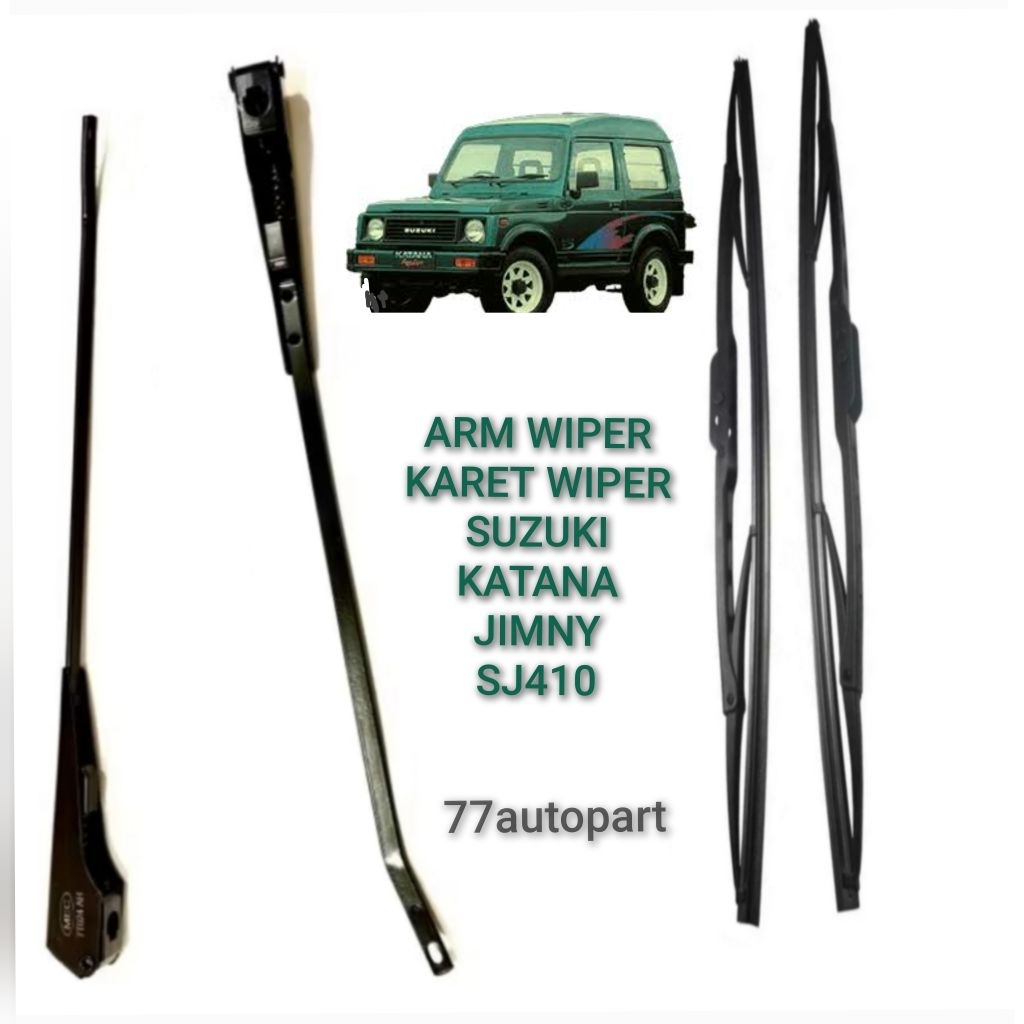 Gagang Wiper Dan Karet Wiper Mobil Katana Jimny SJ410