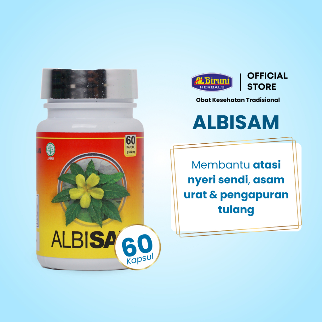 ALBIRUNI Albisam Nyeri Sendi - 60 Kapsul Halal Bpom