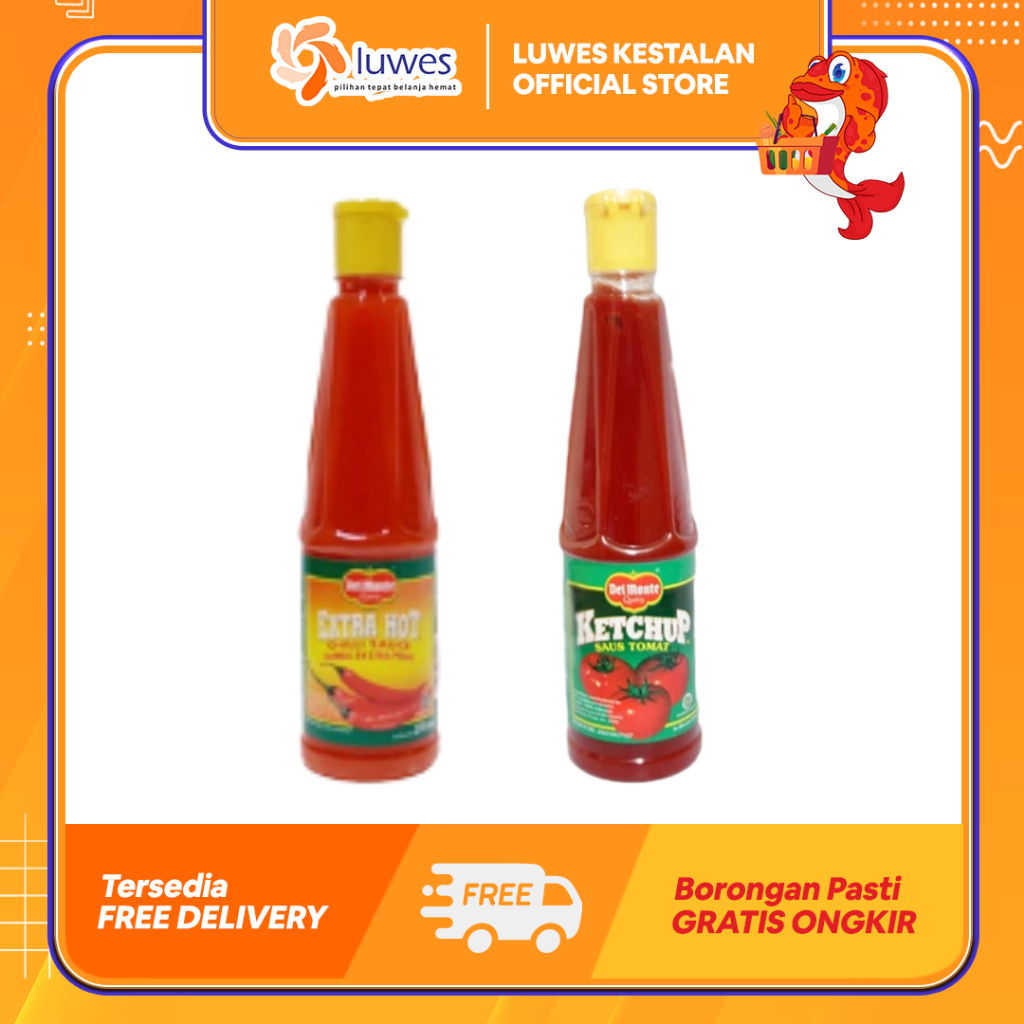 

Delmonte Saos Sambal 265ml Tomat / Extra Hot Memiliki Rasa Pedas Yang Pas & Cocok Untuk Berbagai Makanan