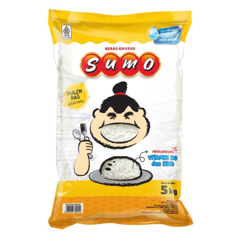 

BERAS SUMO PREMIUM 5KG 5 KG HIJAU KUNING MERAH