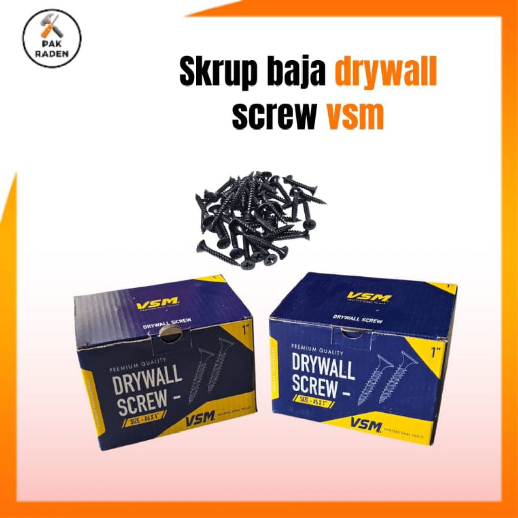 Sekrup Gipsum / Skrup Baja Hitam VSM