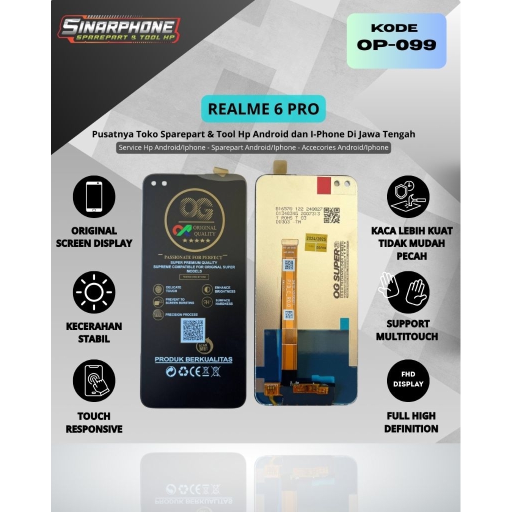 LCD REALME 6 PRO KUALITAS ORIGINAL
