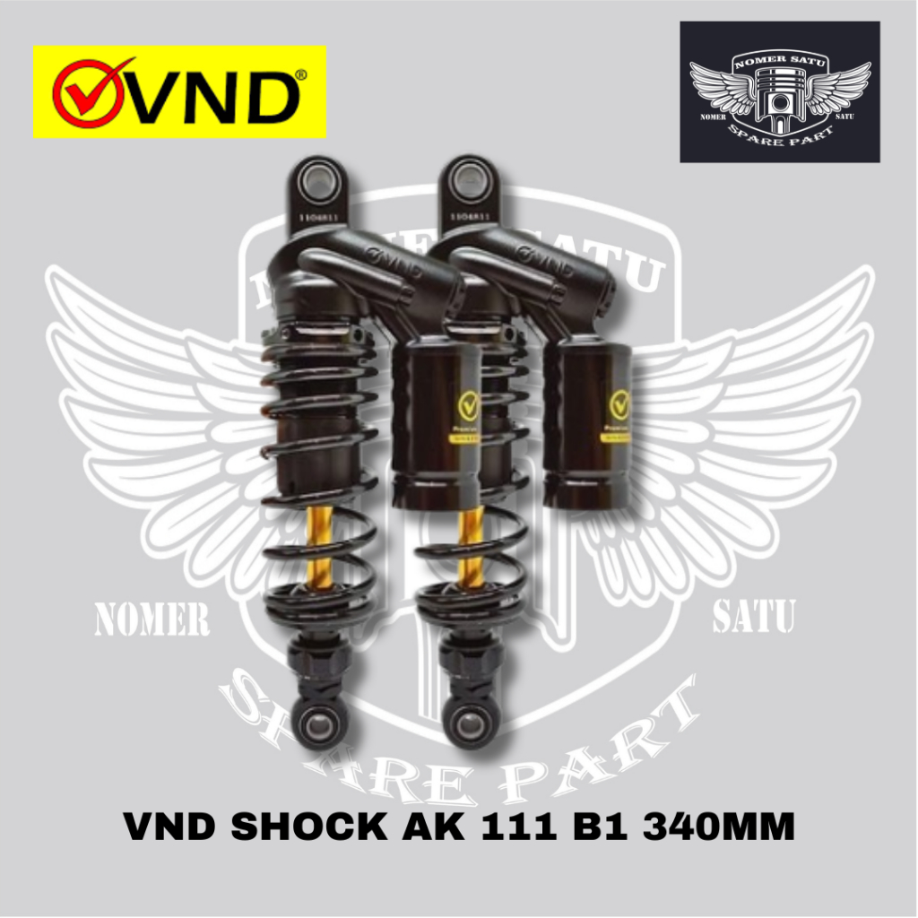VND DUAL SHOCK SHOCKBREAKER BELAKANG TABUNG ATAS AK 111 B1 340MM SUPRA KHARISMA TIGER ORIGINAL 100%