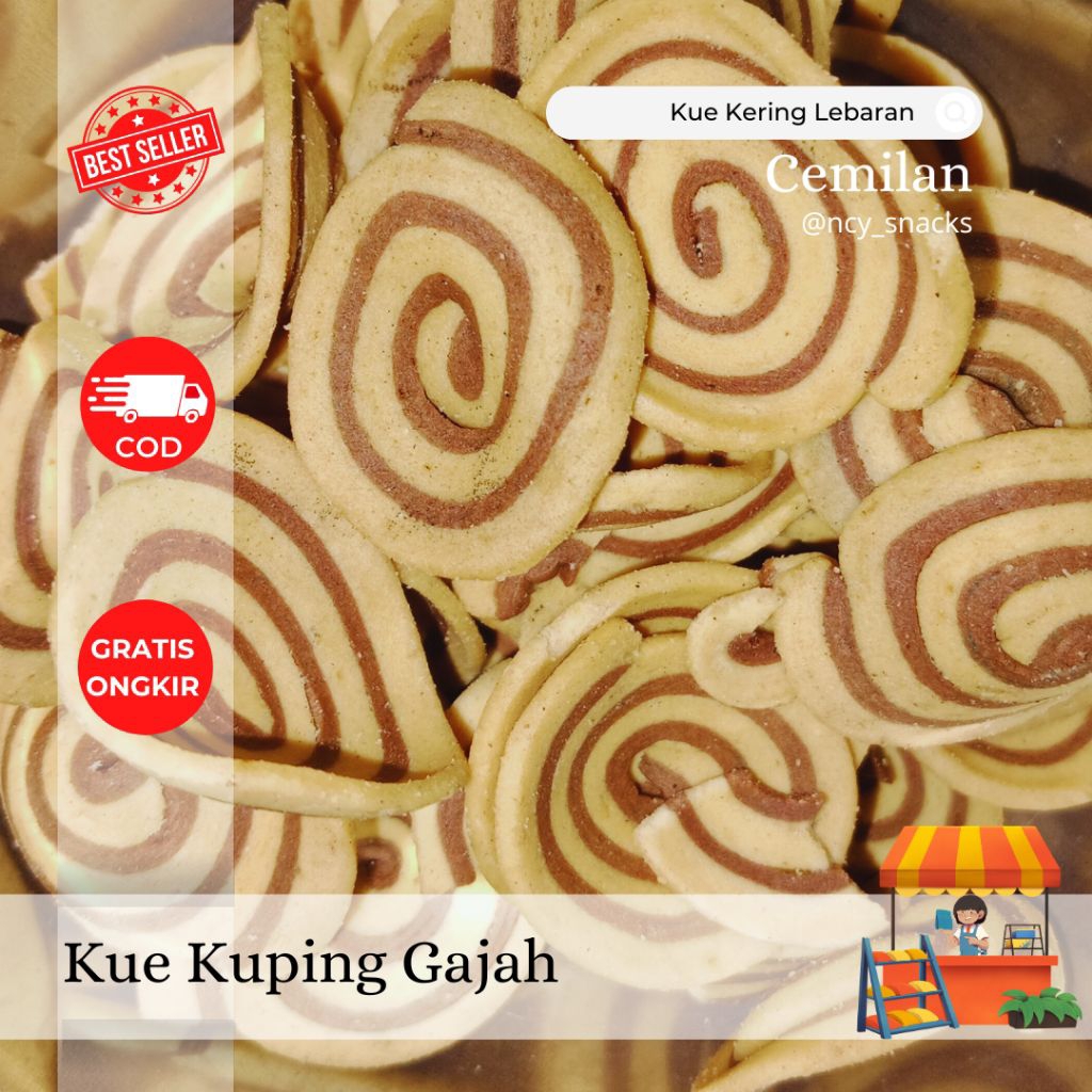 

KUE KUPING GAJAH 1KG | CEMILAN MURAH MAKASSAR