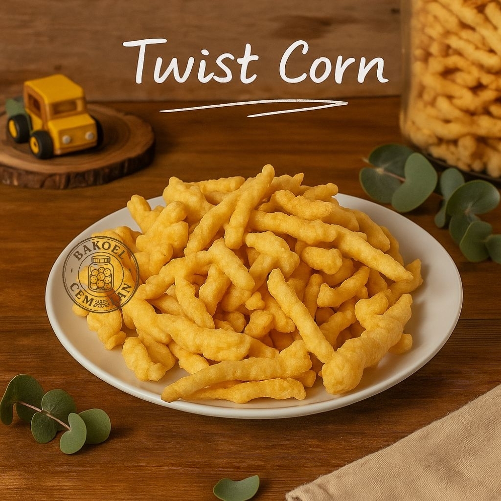 

Twist Corn Stik Jagung Gurih 100gr 200gr 300gr