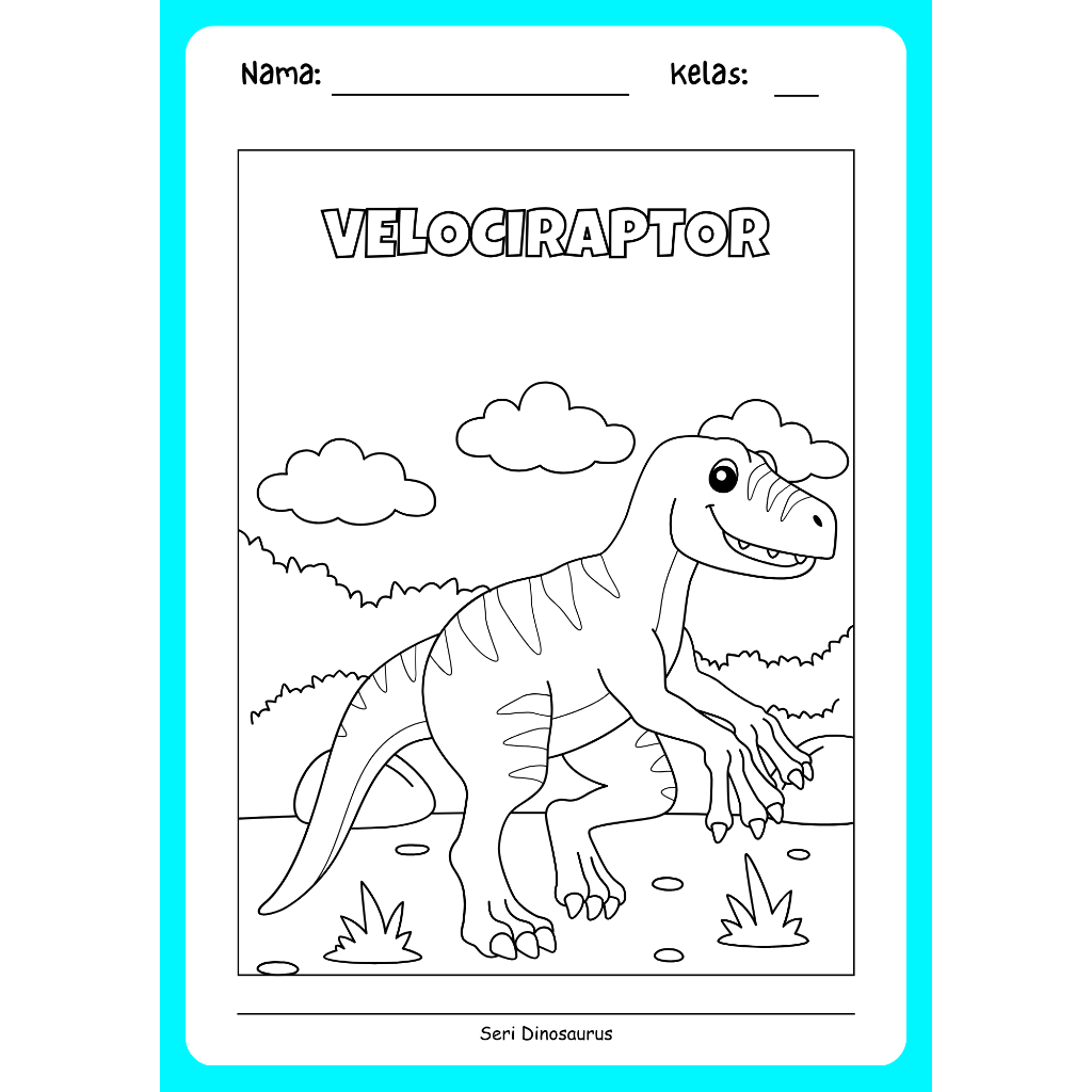 

Gambar mewarnai dinosaurus
