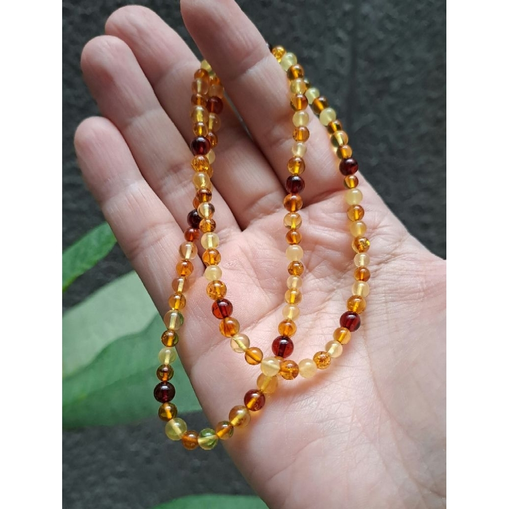 Mix Amber Neklace - Kalung Kesehatan Alami