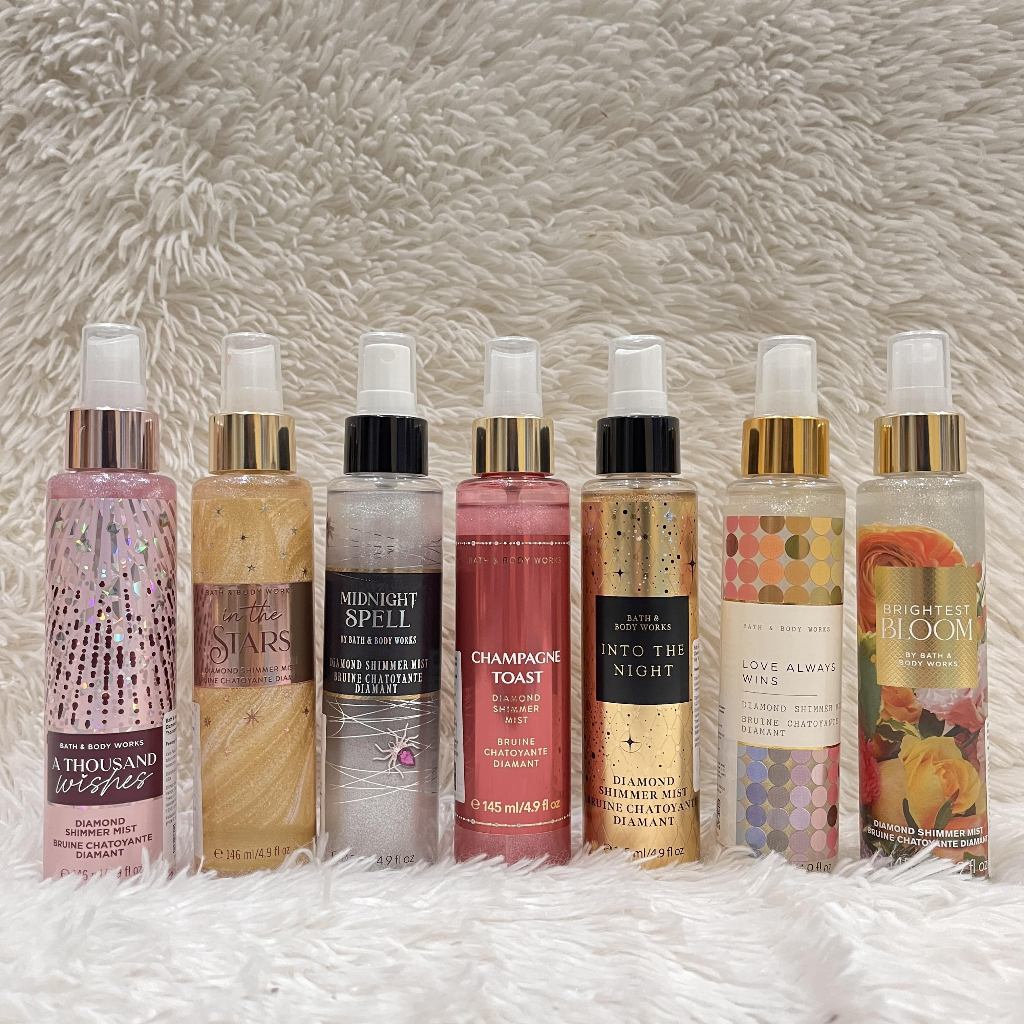 SALE BBW Bath and Body Works Body Mist Parfum Fragrance Diamond Shimmer Mist 146ml Love Always Win /