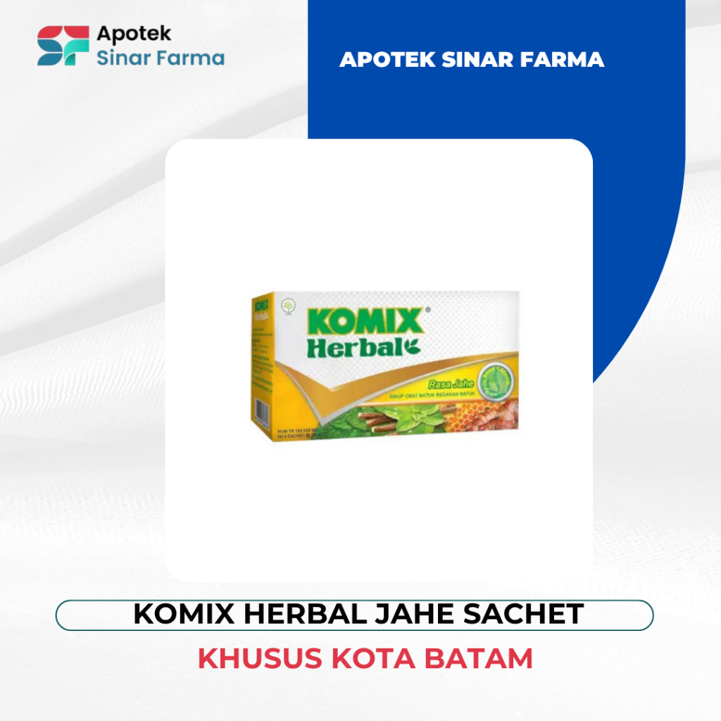 

komix herbal jahe isi 6 SACHET 1 BOX/ KOMIX HERBAL