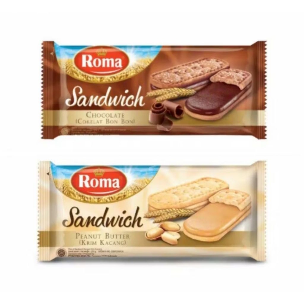 

Roma Sandwich Coklat dan Kacang Biskuit Roma