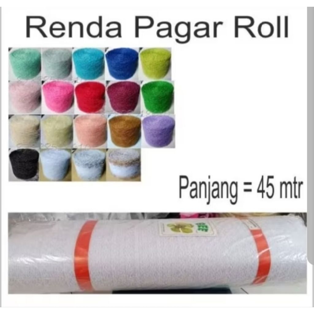 Renda Air Pagar 58baris 50yard ROL BESAR MERK BEE