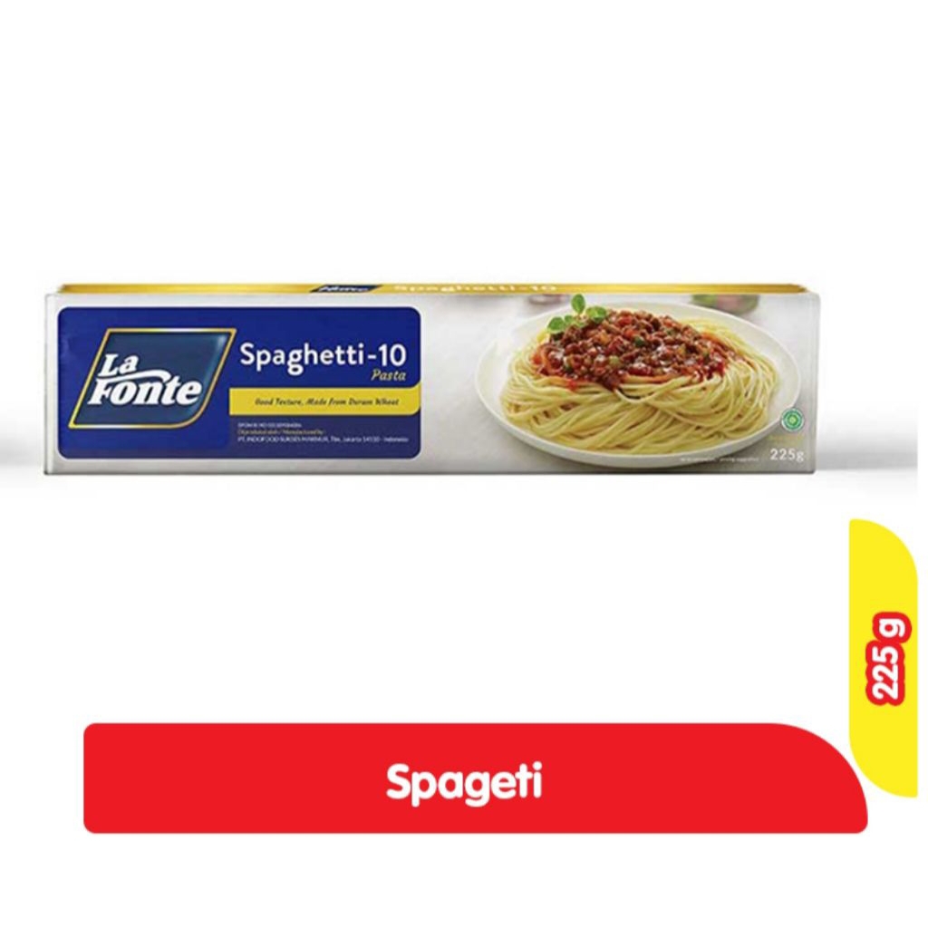 

SPAGHETTI LA FONTE KEMASAN 225 GRAM