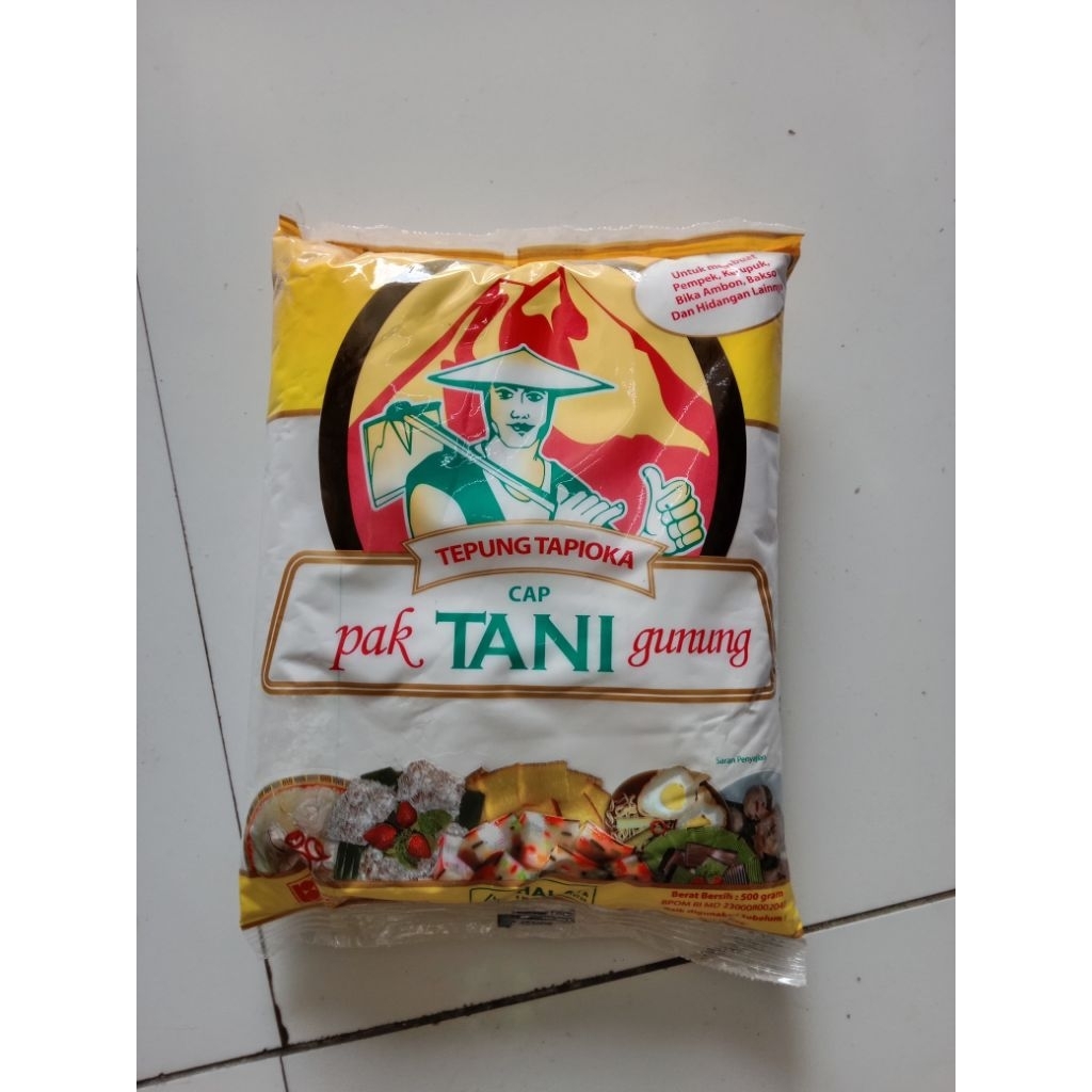 

TEPUNG TAPIOKA CAP PAK TANI 500gr