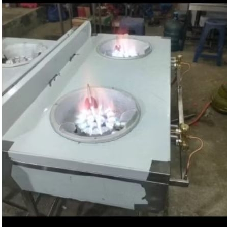 kompor 2 tungku meja stainless tekanan high presur