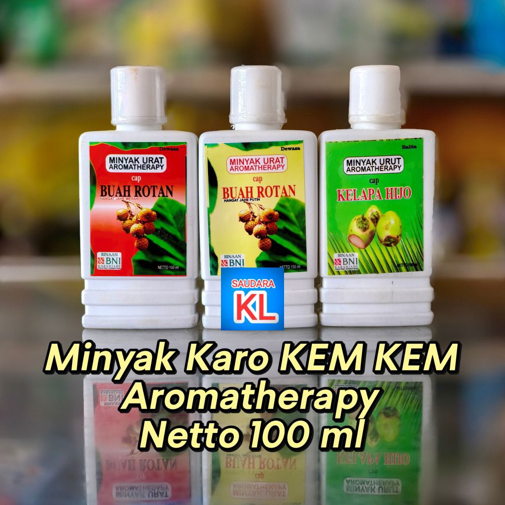 Minyak Karo Cap Buah Rotan Jahe Merah