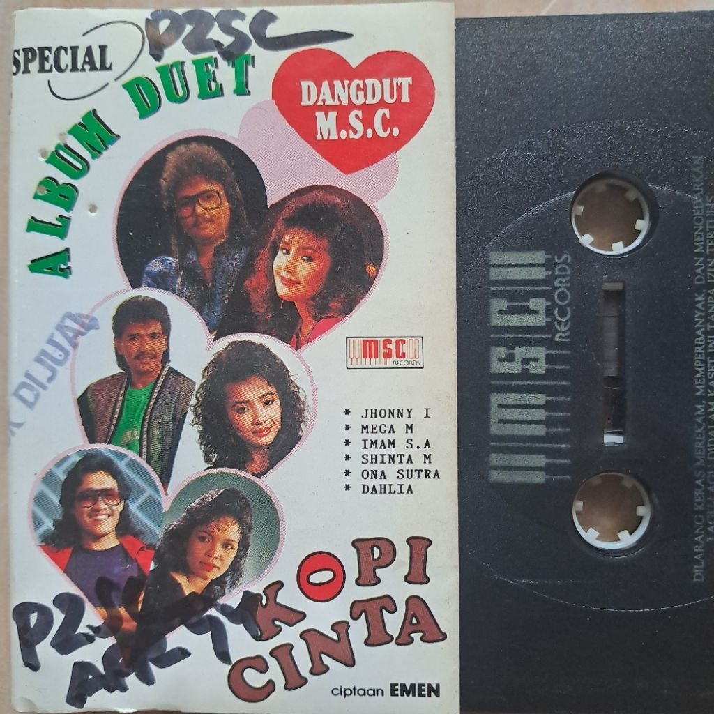 Kaset Dangdut Bintang MSC Album Kopi Cinta