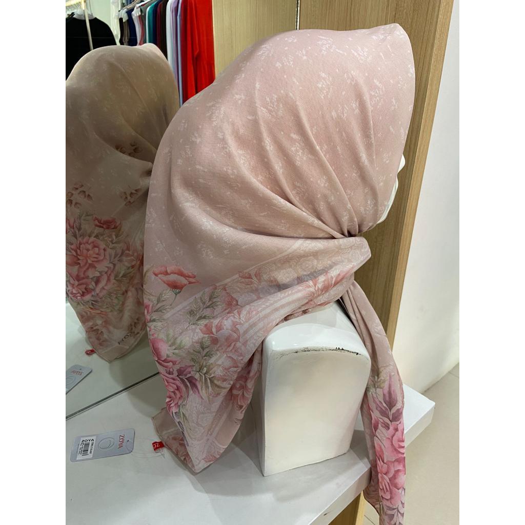 CEMILE SCARF ZOYA - SEGIEMPAT MOTIF - VOAL