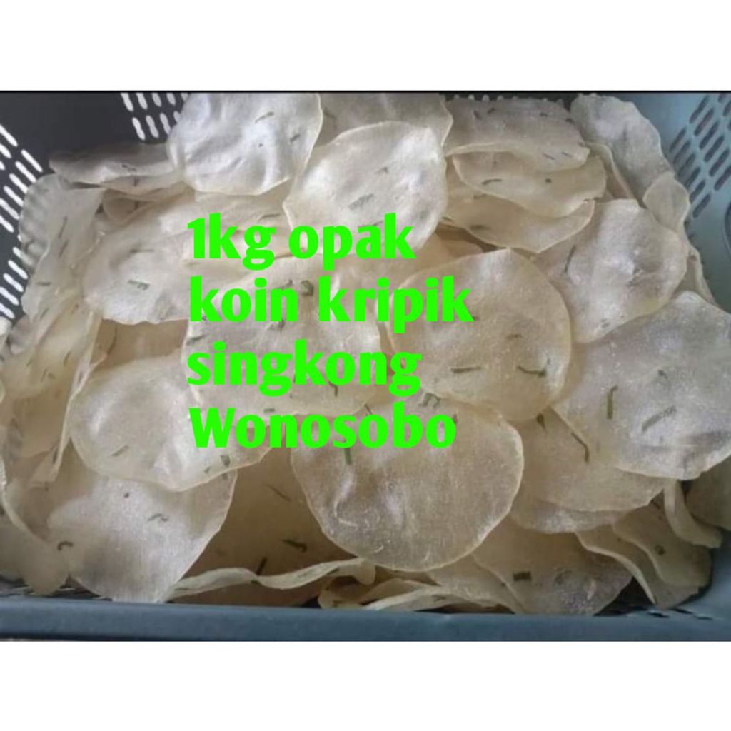 

1000 gram opak koin kripik singkong Wonosobo