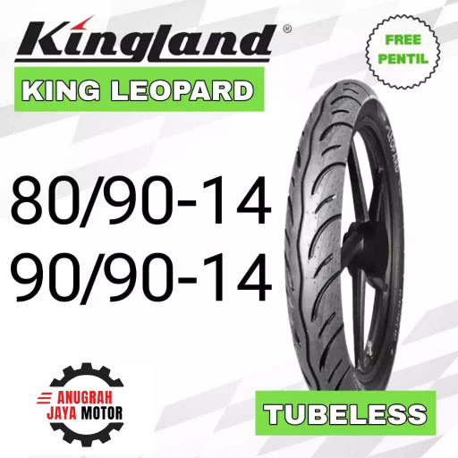 Ban Ring 14 Ban KINGLAND KING LEOPARD 80/90 90/90 Ban Tubeless Ring 14 Ban Ring 14 Tubeless Ban Moto