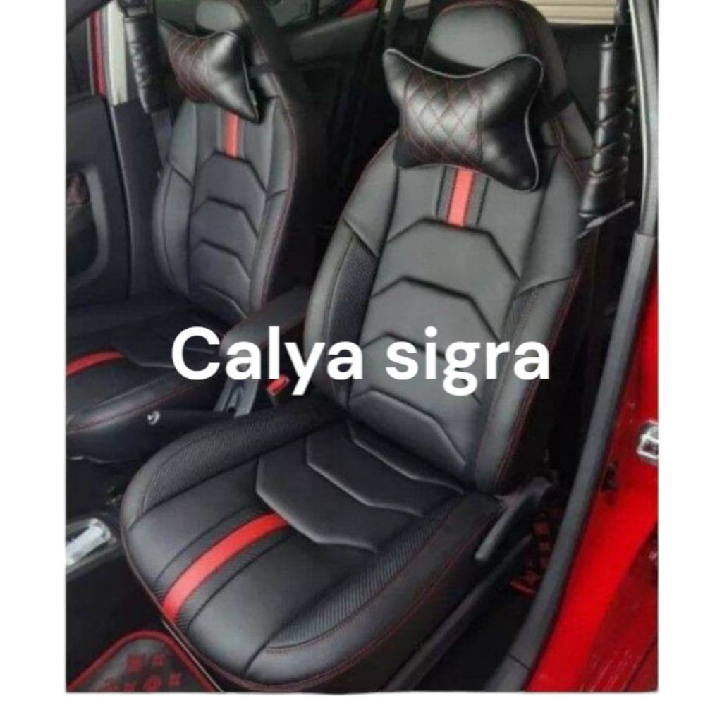 Bungkus jok mobil calya sigra kulit sintetis oscar