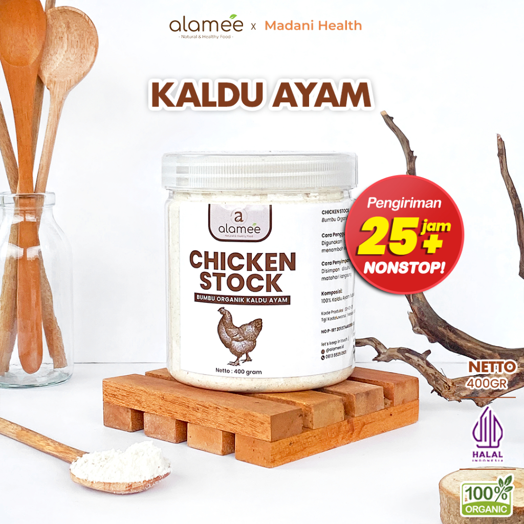 

ALAMEE Bumbu Kaldu Ayam Non MSG Chicken Powder Praktis Toples Seasoning 400gr