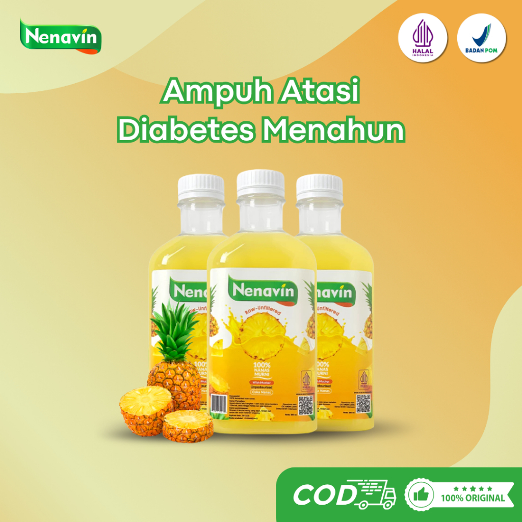 

3 Botol Nenavin Cuka Nanas Obat Diabetes Herbal Paling Ampuh