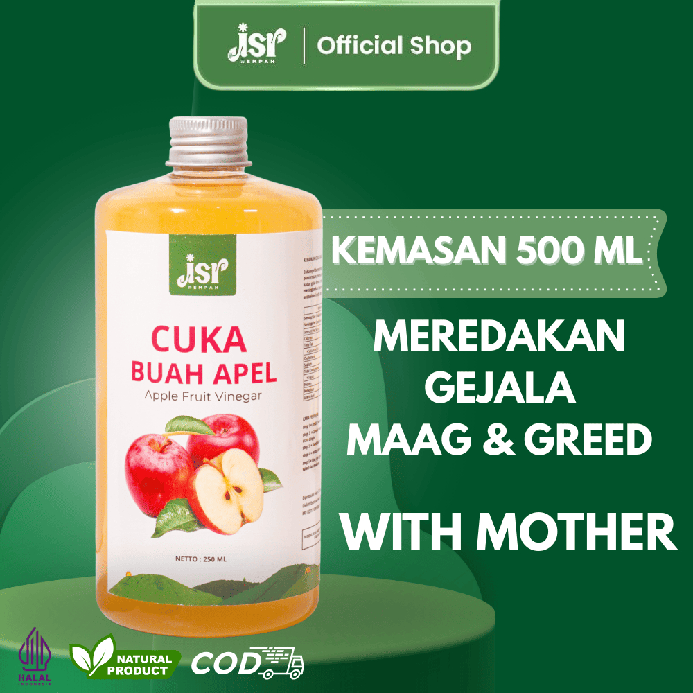 

JSR Rempah Cuka Apel Asli Apple Cider Vinegar Cuka Sari Apel 500 ml