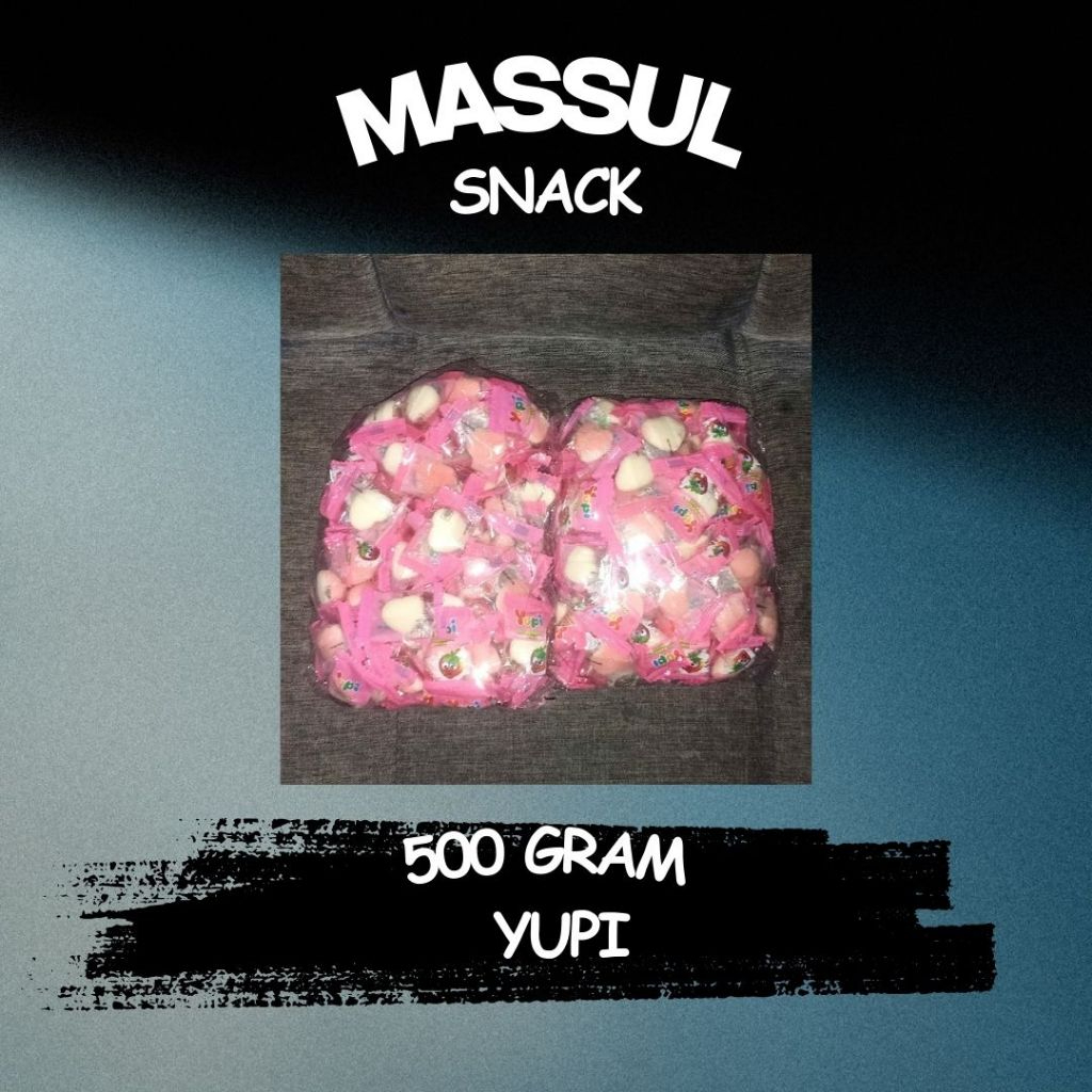 

[500 gram] Permen Yupi Love Strawberry Kiss Yuppy Kiloan
