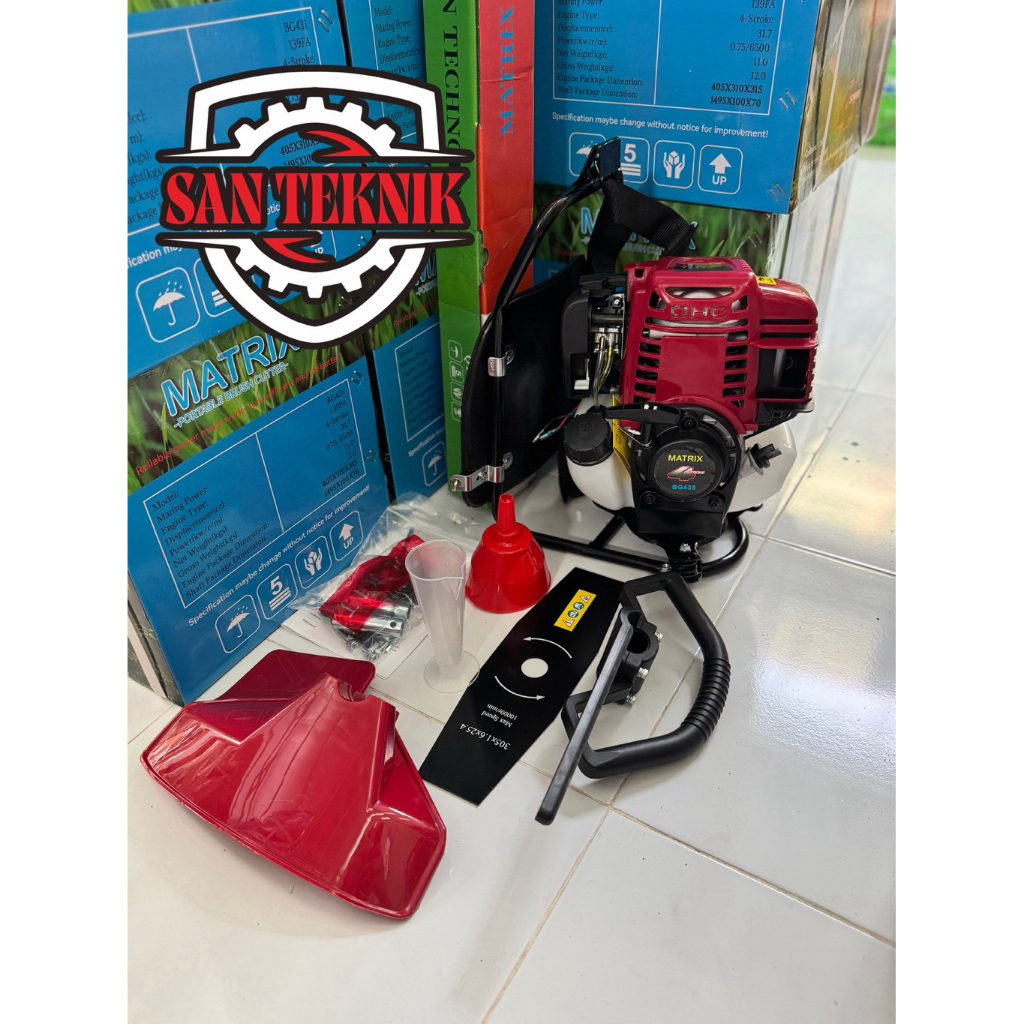 Matrix Mesin Potong Rumput Gendong BG 435 BG435 4 Tak TERBAIK