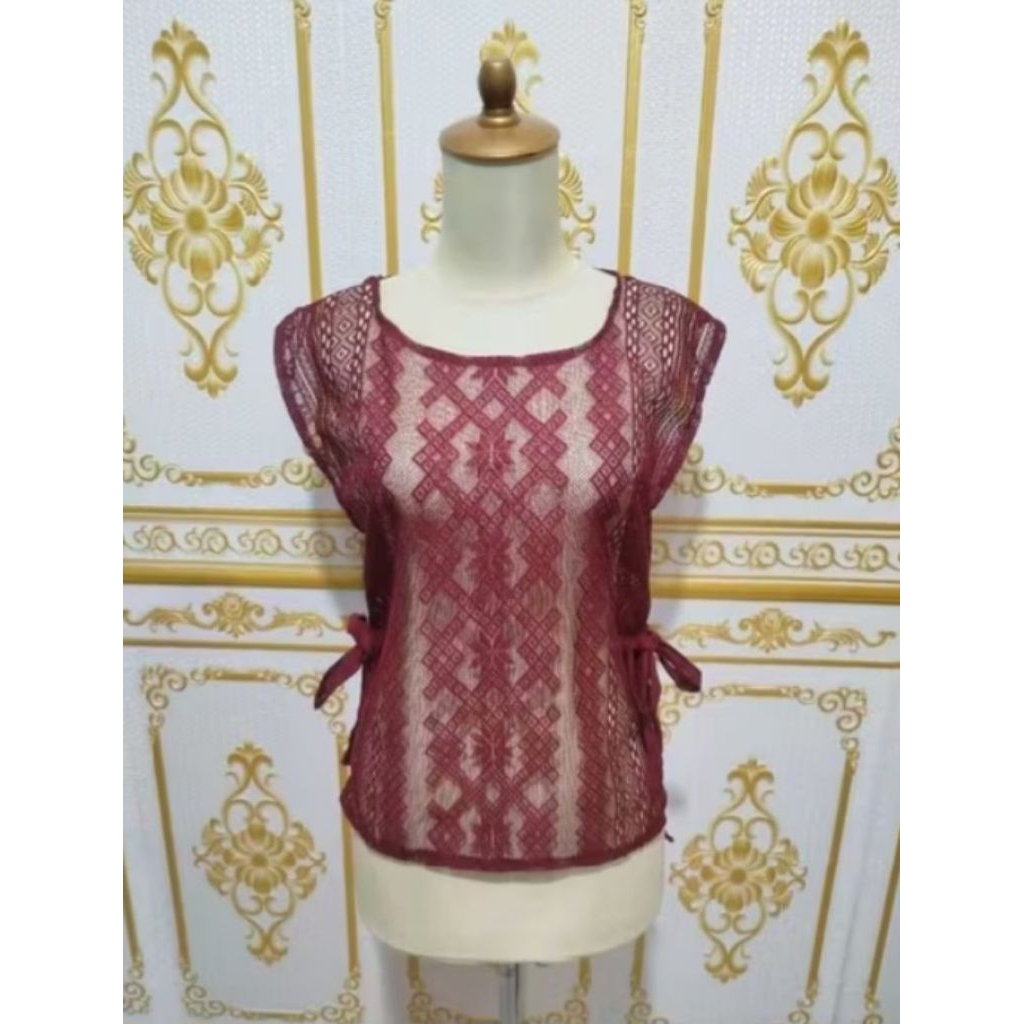 VEST BRUKAT TALI PREMIUM/vest brukat tali/LACE ROMPI BRUKAT WANITA