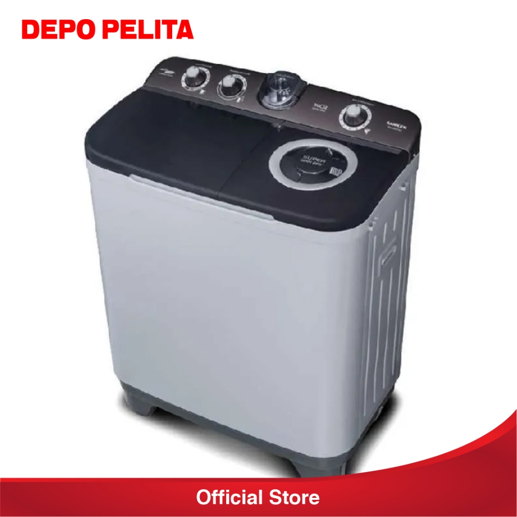 MESIN CUCI  2 TABUNG SANKEN TW 8900 BK 8KG TW8900BK