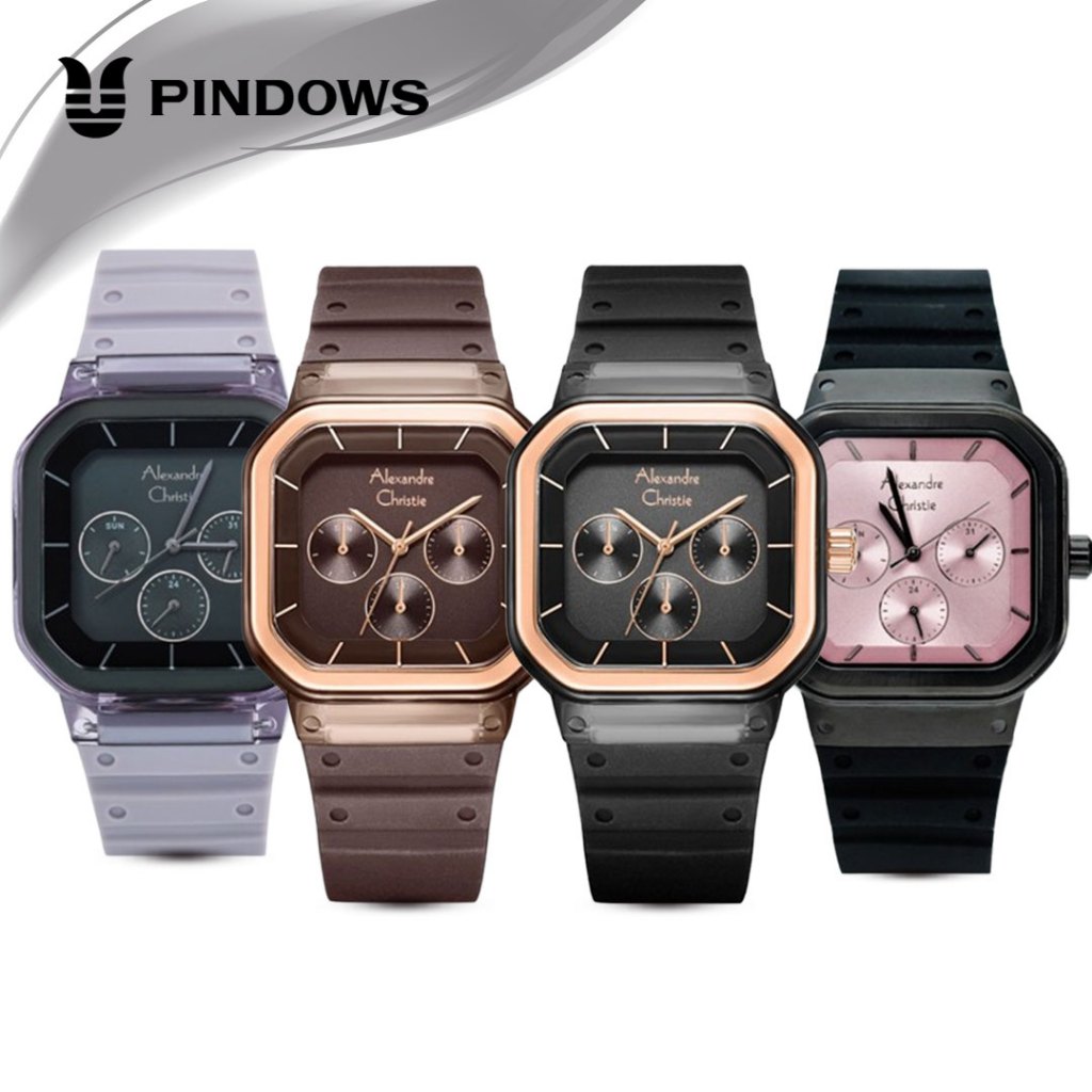 Jam Tangan Wanita Alexandre Christie AC 2811 AC2811 Original Garansi Resmi 1 Tahun - Rubber