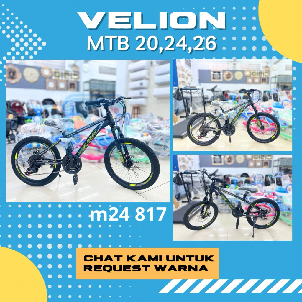 SEPEDA ANAK LAKI LAKI DEWASA 20 24 VELION M20/24 817 [PROMO LAMONGAN]