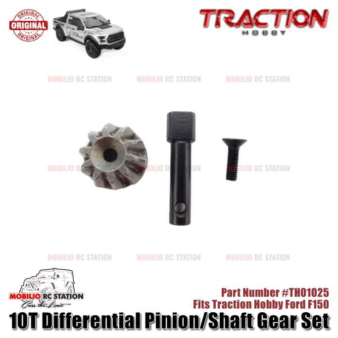 Traction Hobby Part #TH01025 10T Differential Pinion/Shaft Gear RC 1/8 Ford Raptor F150