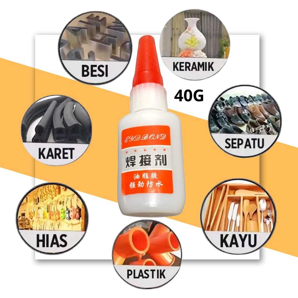 

[40G] Lem Serbaguna Super Oily Glue / Lem Setan / Lem Korea / Lem Super kuat