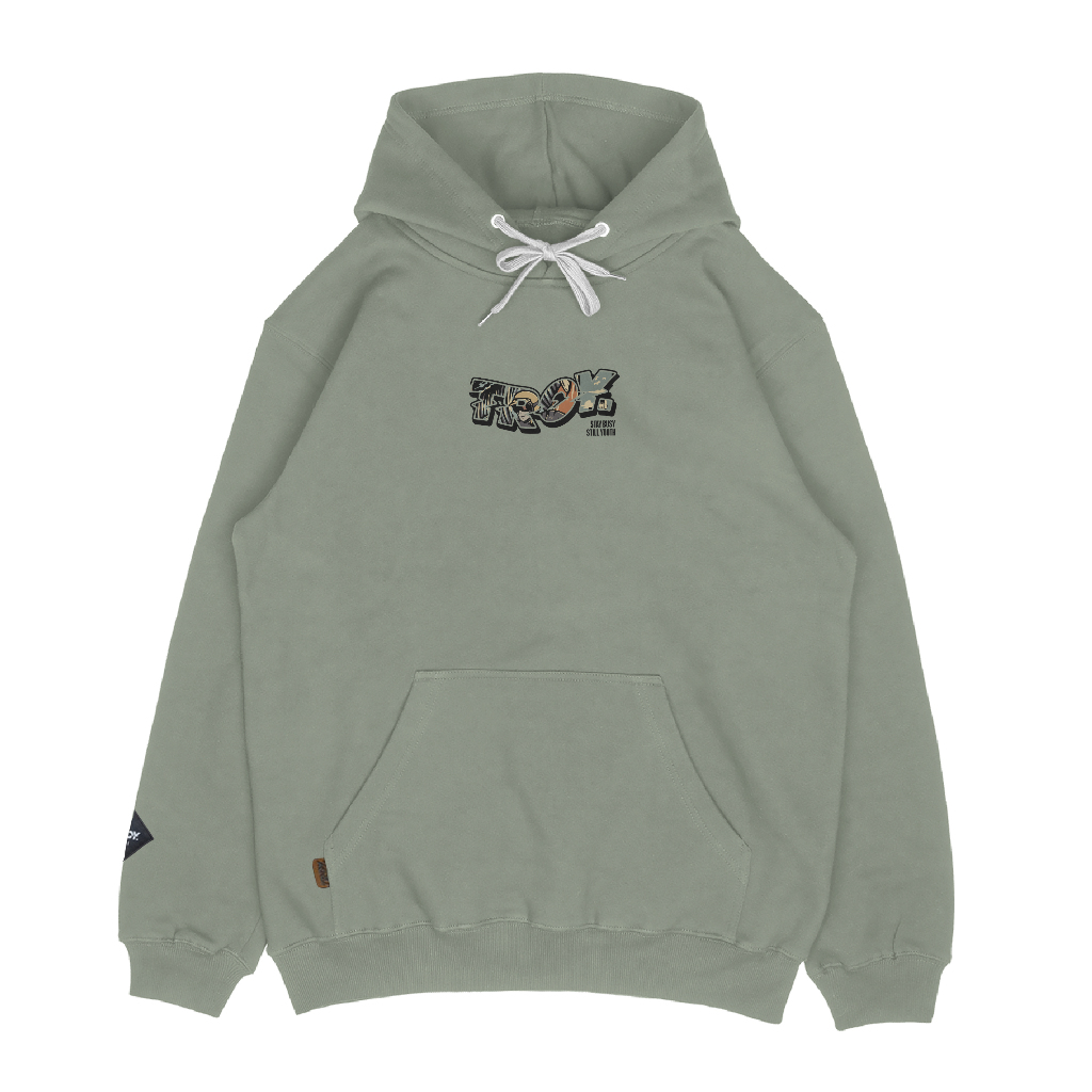 Troy Company Pullover Hoodie Sage Adventure Day - Hoodie Hijau Sage KH 3183