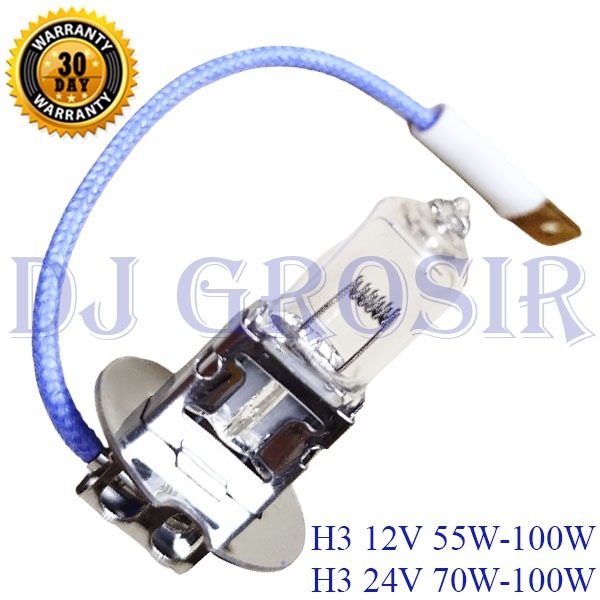 Bohlam Lampu Halogen H3 12V 55W 100W 24V 70W 100W - 8686