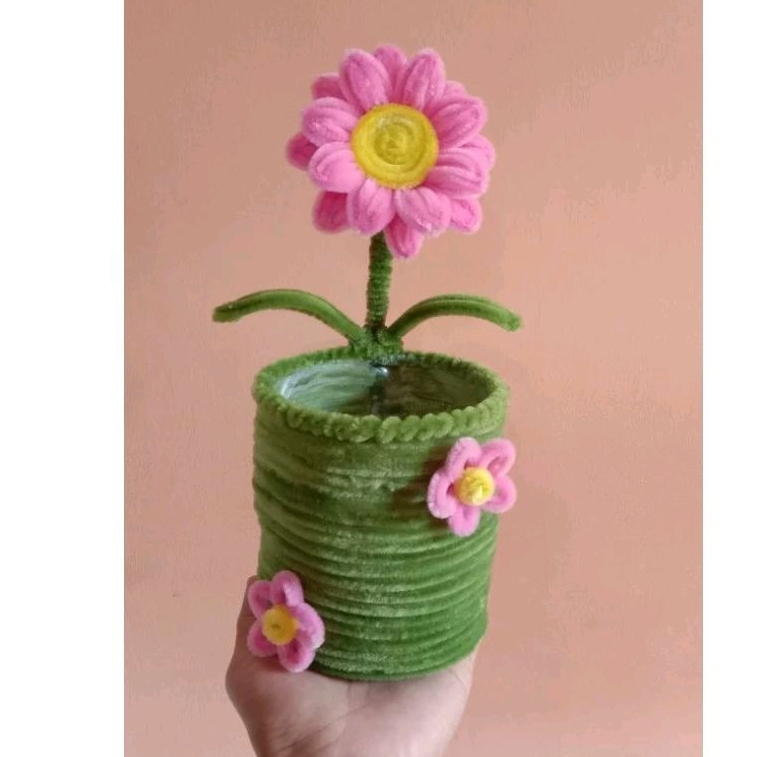 

Tempat pensil meja belajar/tempat pensil kawat bulu/kreasi handmade pipecleaner/tempat pensil unik dan cantik