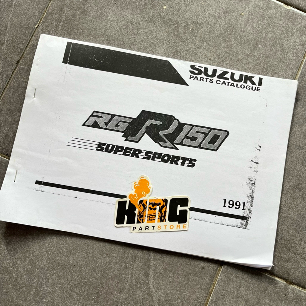 BUKU KATALOG PART CATALOG SUZUKI RGR 150 1991 SPRINTER COPY ORIGINAL BUKU PANDUAN SPARE PARTS
