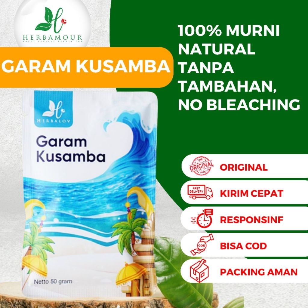 

[DISTRIBUTOR RESMI] HERBAMOUR GARAM KUSAMBA GARAM MURNI TANPA PROSES BLEACHING , NON GMO, NON GLUTEN UNTUK HIDUP SEHAT | HERBAMOUR