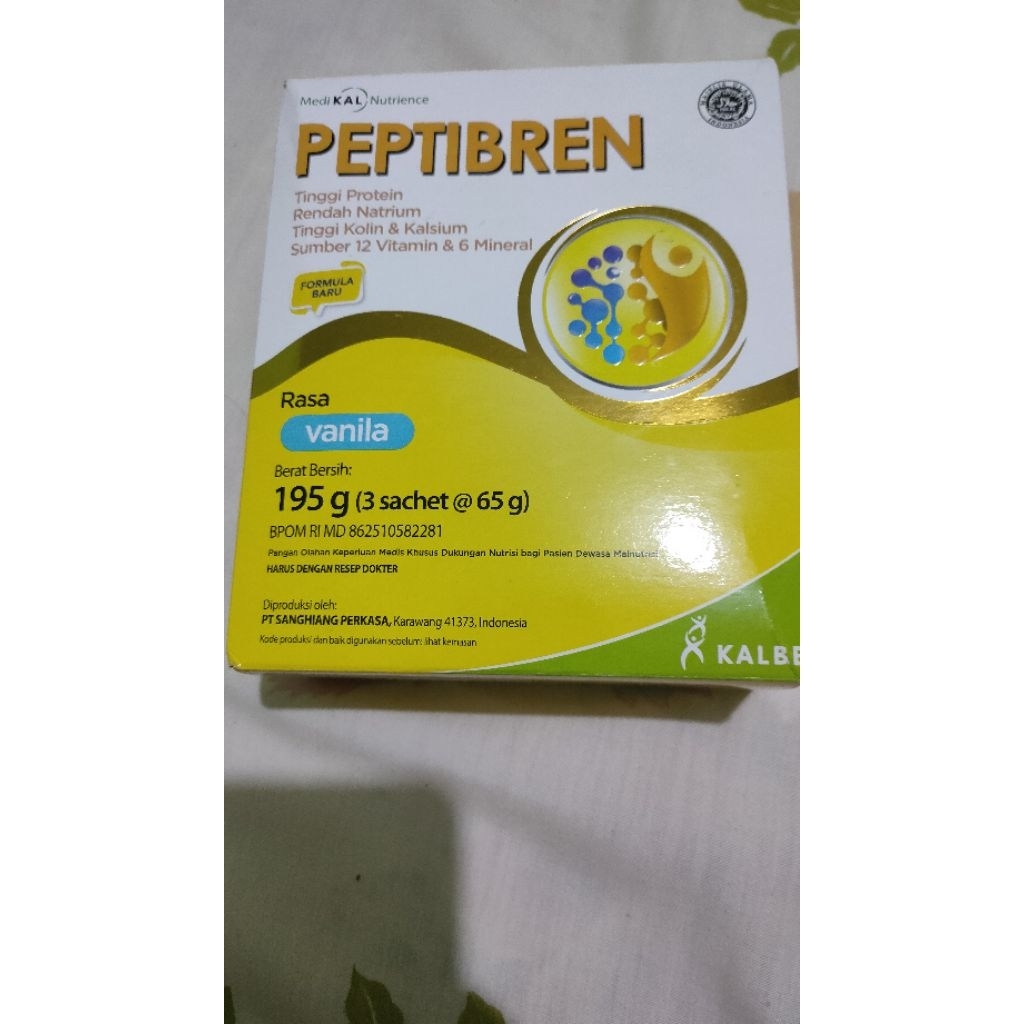 

Peptriben Vanila 195gr (Susu Tambahan Gizi untuk pasien Stroke)