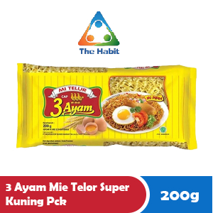 

(The Habit) 3 AYAM MIE TELOR SUPER KUNING PCK 200g