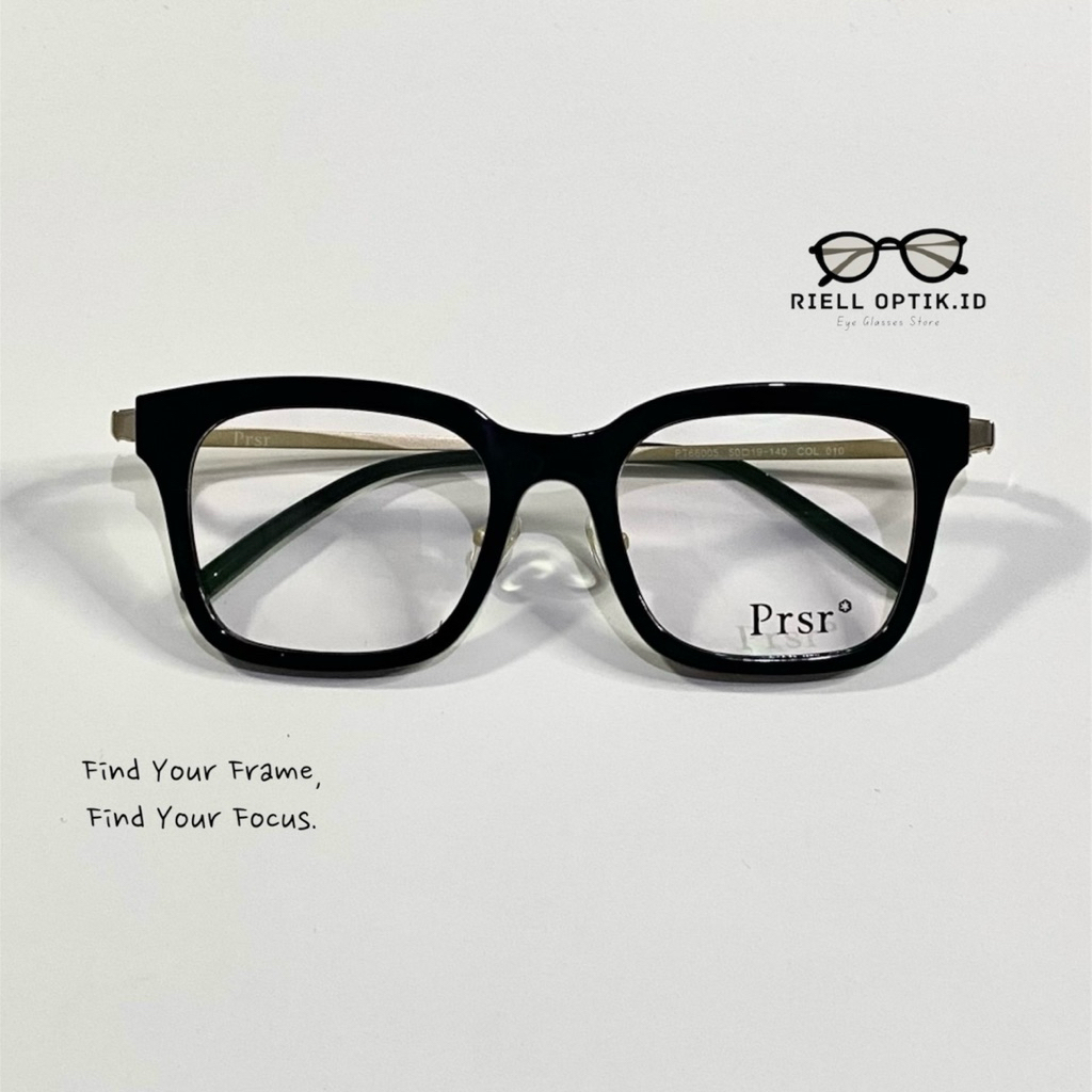 FRAME KACAMATA PRSR KOTAK ORIGINAL 100% (Lensa Antiradiasi, Photocromic, Blueray, Bluecromic)