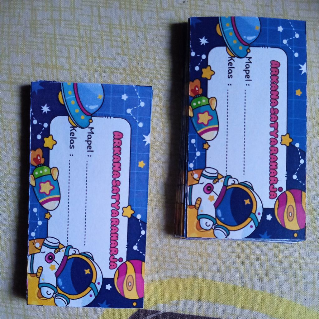 

label nama custom